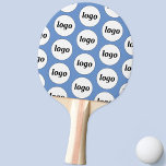 Raquete De Ping Pong Logotipo Business Padrão Promocional Sky Azul<br><div class="desc">Simples design de padrão de logotipo para promover a lealdade da marca e promover sua pequena empresa. Substitua o logotipo pelo seu para personalizar. Use-os você mesmo,  para patrocínio esportivo,  ou para seu funcionarios,  funcionários,  clientes e clientes.</div>