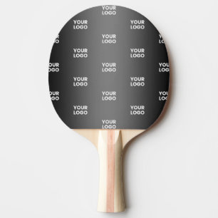 Raquete De Ping Pong Logotipo de empresa repetitivo Gradiente Preto e