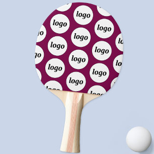 Raquete De Ping Pong Logotipo do padrão comercial Promocional magenta c