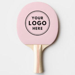 Raquete De Ping Pong Logotipo personalizado cor-de-rosa pincelado Marca