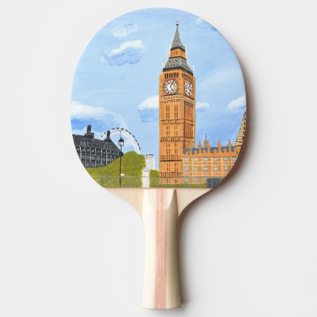 Raquete De Ping Pong London Big Ben  (Frente)