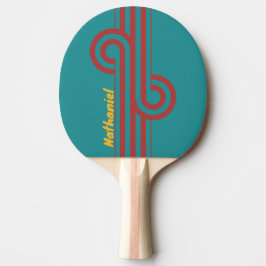 Raquete De Ping Pong Loop de Listra do Recife Rubi com Nome