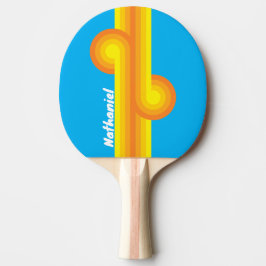 Raquete De Ping Pong Loop Faixa Mar Sol com Nome