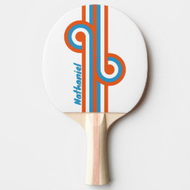 Raquete De Ping Pong Loop Nostálgico de Verão com Nome