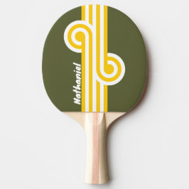 Raquete De Ping Pong Loop Nostálgico Green Honey com Nome