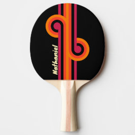 Raquete De Ping Pong Loop Retro VHS com Nome