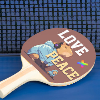 Raquete De Ping Pong LOVE × CAPYBARA - Custom