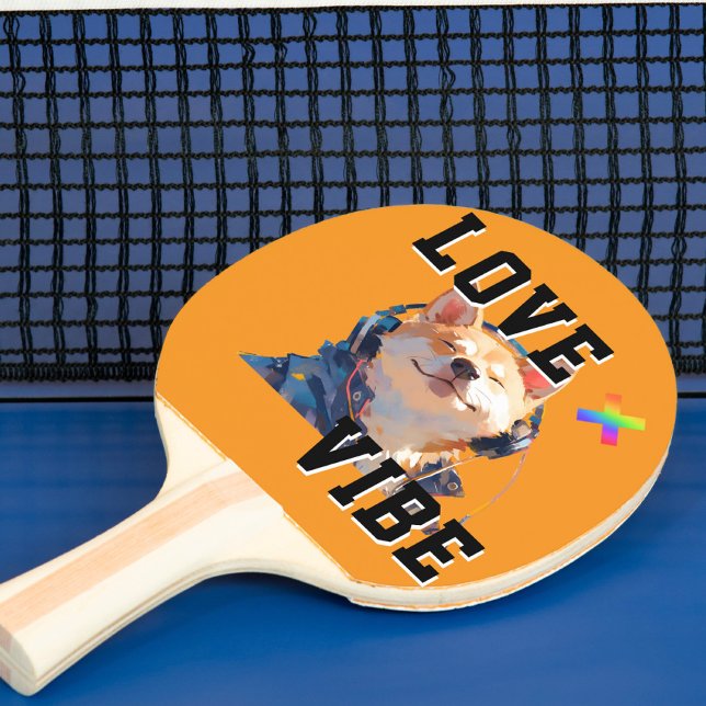 Raquete De Ping Pong LOVE × SHIBA - Custom (Criador carregado)