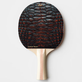 Raquete De Ping Pong Luxury Executive Monogram Premium Leather