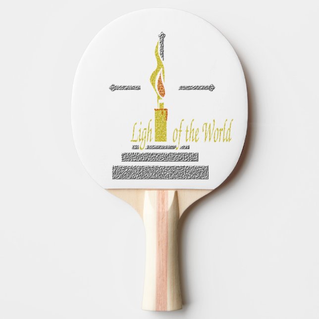 Raquete De Ping Pong Luz do Mundo (Frente)