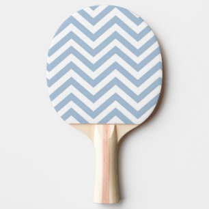 Raquete De Ping Pong Luz - Grunge azul Chevron Textured