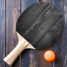 Raquete De Ping Pong Madeira Escura Envelhecida