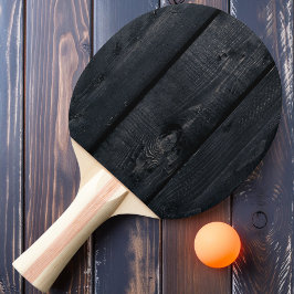 Raquete De Ping Pong Madeira Escura Queimada