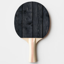 Raquete De Ping Pong Madeira Escura Queimada Simples