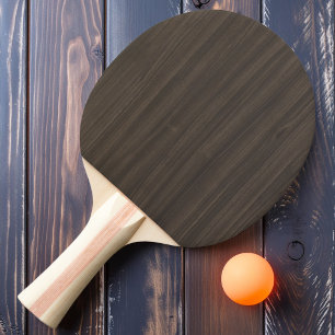 Raquete De Ping Pong Madeira Moderna Escura