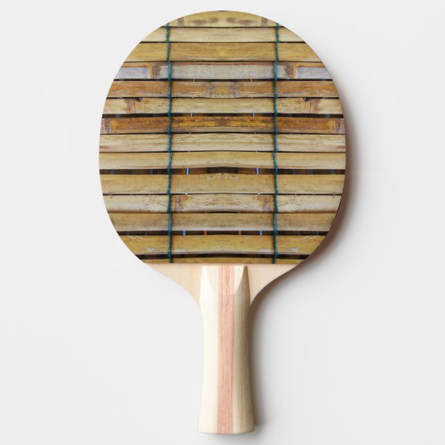 Raquete De Ping Pong Madeiras Antigas De Madeira Em Madeira (Frente)