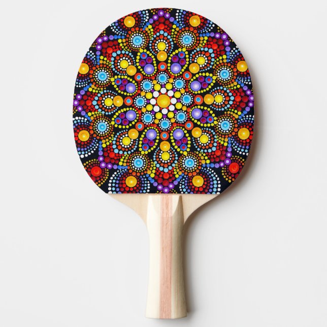 Raquete de Ping Pong Mandala (Frente)