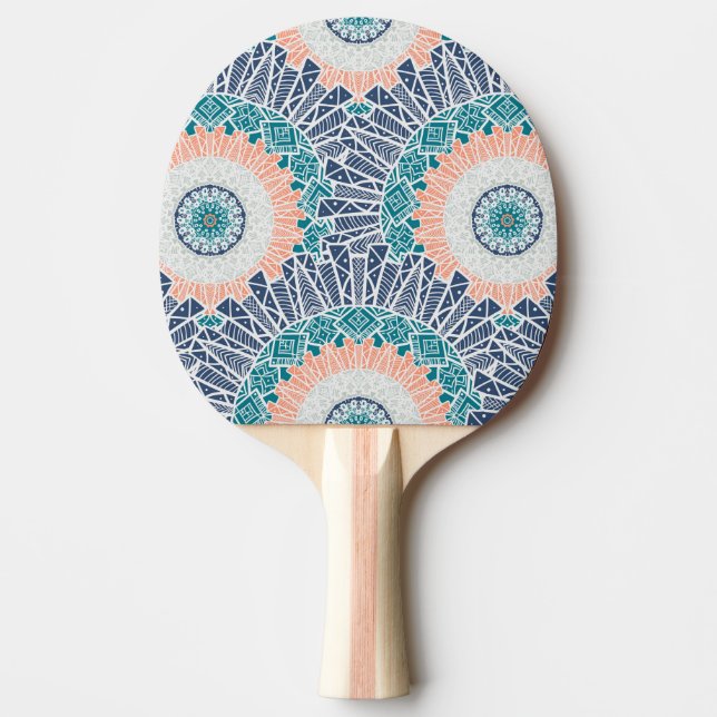 Raquete De Ping Pong Mandala Ping Pong Paddle (Frente)