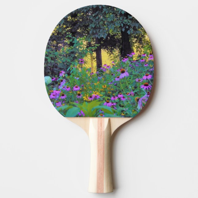 Raquete De Ping Pong Manhã Preguiçosa, nascer do Sol em Meu Jardim Rubi (Frente)