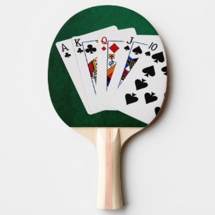 Raquete De Ping Pong Mãos Poker - Hetero - Ace A Dez