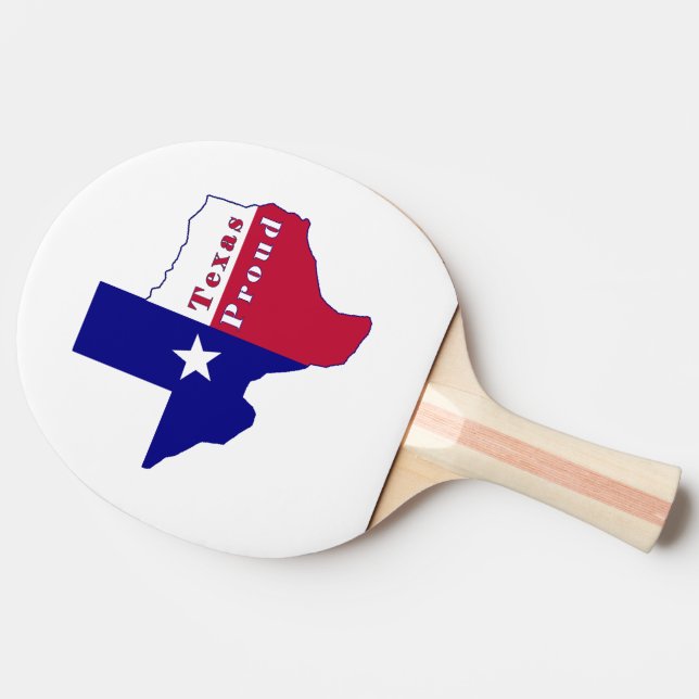 Raquete De Ping Pong Mapa de Sinalizador Ortod do Texas (Lateral)