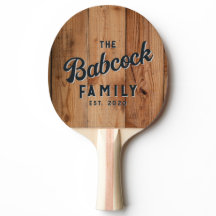 Maple Rough Cut Retro Family Name & Year