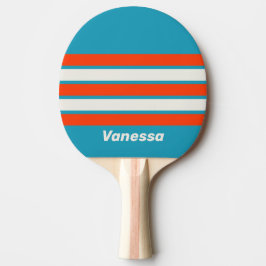 Raquete De Ping Pong Maré do Pôr do Sol Retro Avança pela Faixa com Nom