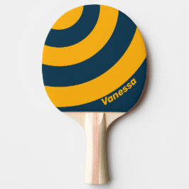 Raquete De Ping Pong Maré Retro Iluminada pelo Luar Três Listras em Cír