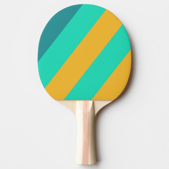 Raquete De Ping Pong Mares Ensolarados Listras Ousadas (Frente)