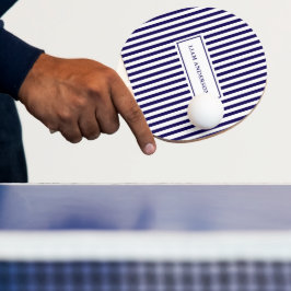 Raquete De Ping Pong Marinho Personalizado Simples Moderno Vertical Str