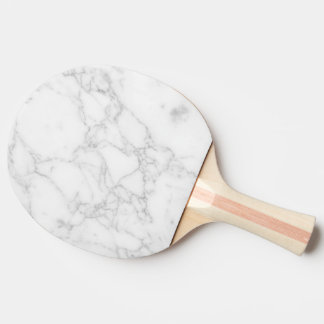 Raquete De Ping Pong Mármore Branco
