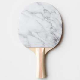 Raquete De Ping Pong Mármore Branco Limpo Moderno Simples