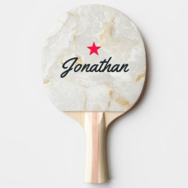 Raquete De Ping Pong Mármore Calacatta Gold Pedra Antigo Assinatura Est