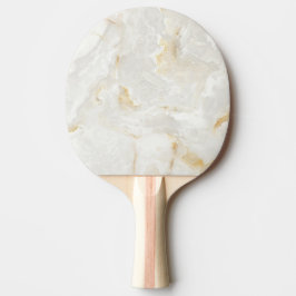 Raquete De Ping Pong Mármore Pedra Calacatta Gold Simples