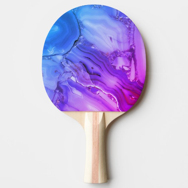 Raquete De Ping Pong Mármore Roxo Exótico (Frente)