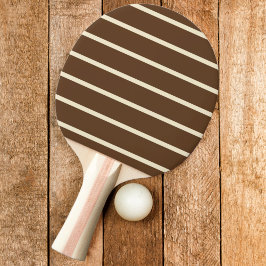 Raquete De Ping Pong Marrom de Floresta Profunda Listrado