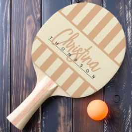Raquete De Ping Pong Médio Century Polo Candy Striping Peach Kiss