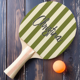 Raquete De Ping Pong Médio Century Polo Striping Sweet Olive Name