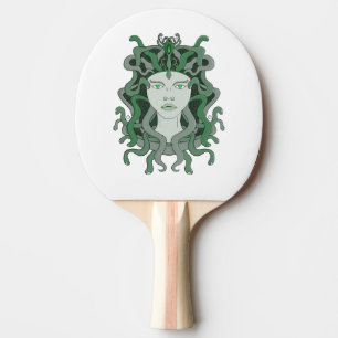 Raquete De Ping Pong Medusa Gorgo Cobra Gorgão Monstro Mitologia Grega