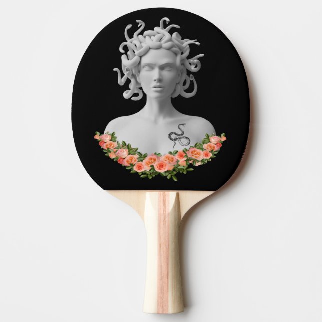 Raquete De Ping Pong Medusa Gorgon Mitologia Grega (Frente)