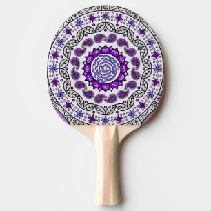 Raquete De Ping Pong Mehndi Fantasy Silver Ping Pong Paddle