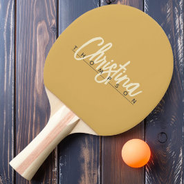 Raquete De Ping Pong Meio-Século Moderno Nascer do Sol Areia Nome Pinta