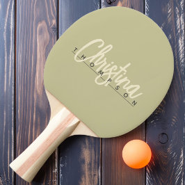Raquete De Ping Pong Meio-Século Moderno Poeira Salvia Pintada Nome