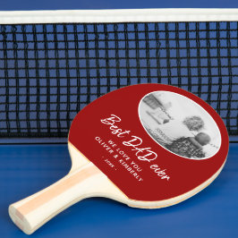 Raquete De Ping Pong Melhor Pai Alguma Vez Vermelho Moderno Foto do Dia
