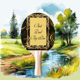 Raquete De Ping Pong Melhor Pai da Par Modern Calliografia: Diversão de