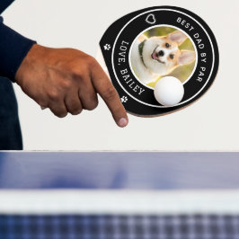 Raquete De Ping Pong Melhor Pai De Foto De Cão Personalizado Por Par Pr