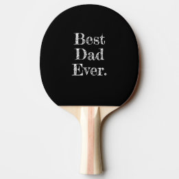 Raquete De Ping Pong Melhor Pai de Todos Tipografia Desenhada à Mão Pre