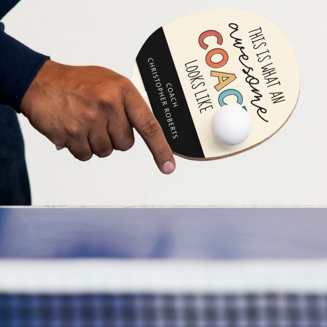 Raquete De Ping Pong Melhor treinador personalizado de sempre | Present (Insitu)