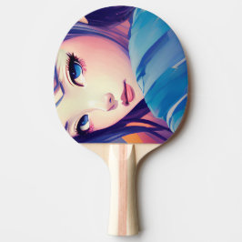 Raquete De Ping Pong Menina anime skate Ai