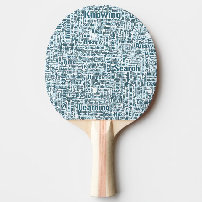 Raquete De Ping Pong Mensagem de MothssTexte Motif do Apêndice de Pergu (Frente)